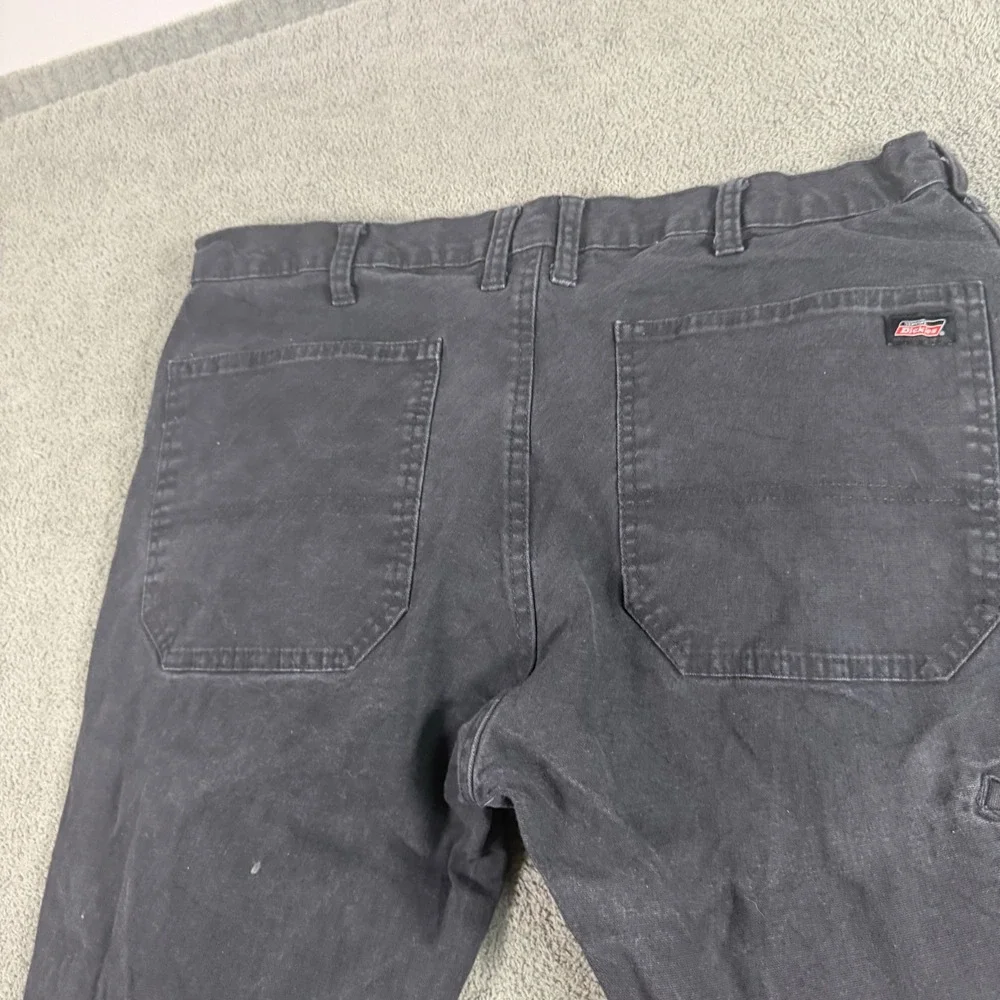Dickies Mens Black Carpenter Pants Utility Workwear 36x30 Straight Leg 8219RBR